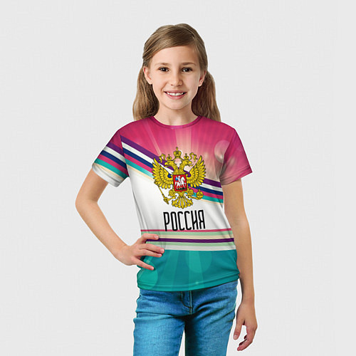 Детская футболка РОССИЯ / 3D-принт – фото 5