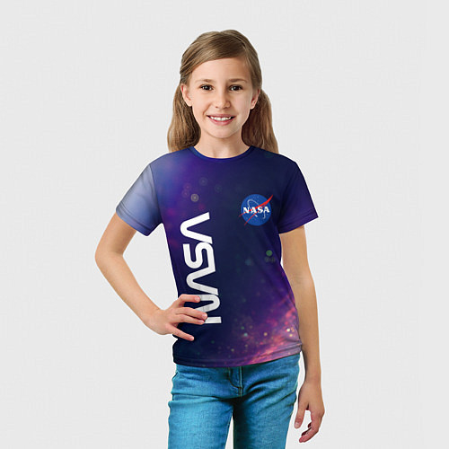 Детская футболка NASA НАСА / 3D-принт – фото 5