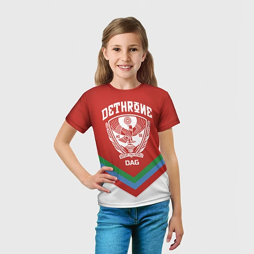 Детская футболка Дагестан / 3D-принт – фото 5