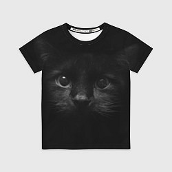Футболка детская Чёрный кот, цвет: 3D-принт