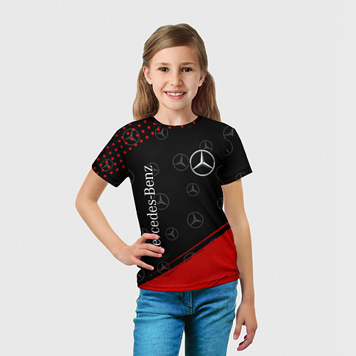 Детская футболка MERCEDES МЕРСЕДЕС / 3D-принт – фото 5