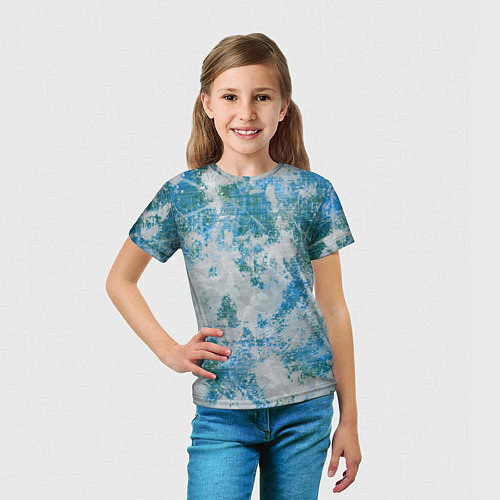 Детская футболка Разлитая краска / 3D-принт – фото 5