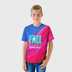 Футболка детская FALL GUYS: Ultimate Knockout, цвет: 3D-принт — фото 2