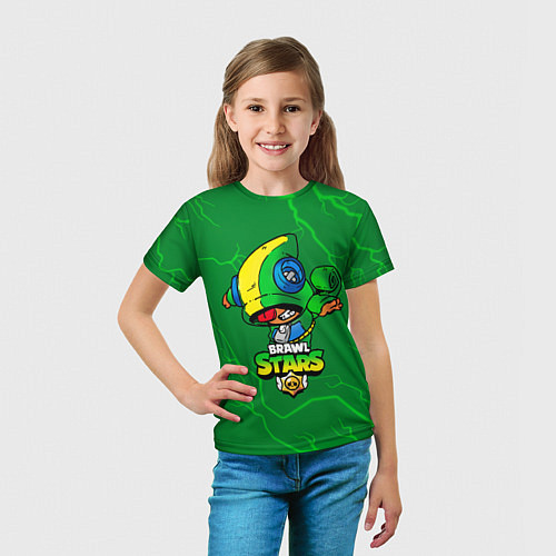 Детская футболка BRAWL STARS LEON ЛЕОН / 3D-принт – фото 5