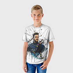 Футболка детская Футболист, цвет: 3D-принт — фото 2