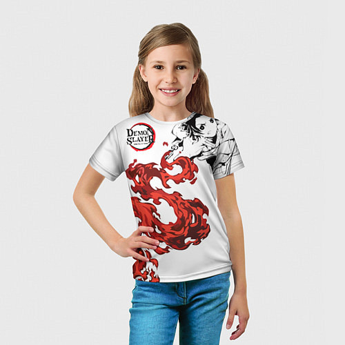 Детская футболка Клинок, рассекающий демонов / 3D-принт – фото 5