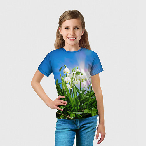 Детская футболка Подснежники / 3D-принт – фото 5