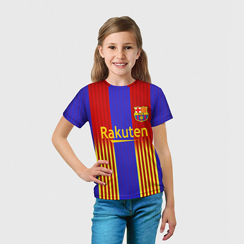 Детская футболка Barcelona 2020-2021 г / 3D-принт – фото 5