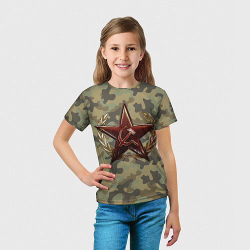 Детская футболка Советская звезда / 3D-принт – фото 5