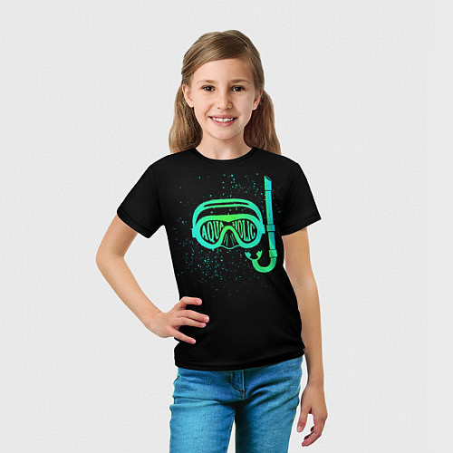 Детская футболка Aquaholic / 3D-принт – фото 5