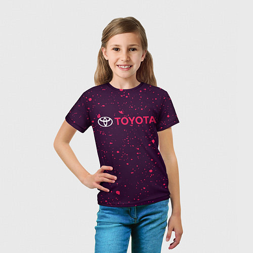 Детская футболка TOYOTA ТОЙОТА / 3D-принт – фото 5