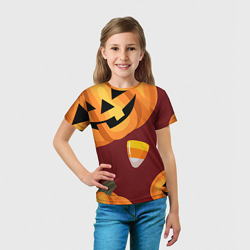 Детская футболка Сладкие хэллоуин / 3D-принт – фото 5