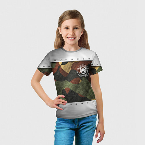 Детская футболка Танковые войска РФ / 3D-принт – фото 5