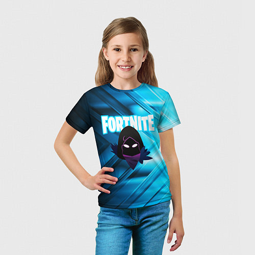 Детская футболка FORTNITE CROW / 3D-принт – фото 5