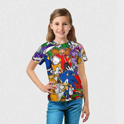 Детская футболка Sonic / 3D-принт – фото 5