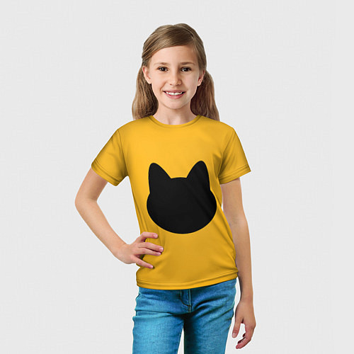 Детская футболка Мордочка коти / 3D-принт – фото 5