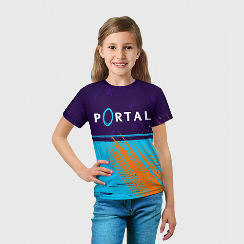 Детская футболка PORTAL ПОРТАЛ / 3D-принт – фото 5