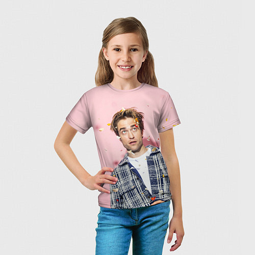 Детская футболка ROBERT PATTINSON / 3D-принт – фото 5