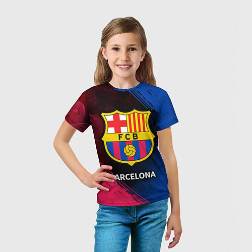Детская футболка BARCELONA БАРСЕЛОНА / 3D-принт – фото 5