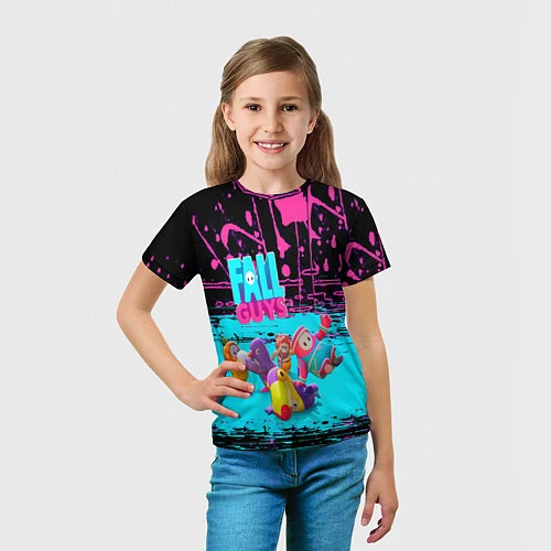 Детская футболка Fall Guys / 3D-принт – фото 5