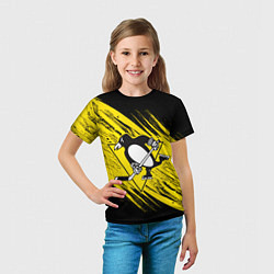 Футболка детская Pittsburgh Penguins Sport, цвет: 3D-принт — фото 2
