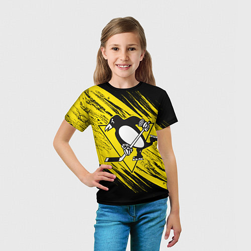 Детская футболка Pittsburgh Penguins Sport / 3D-принт – фото 5