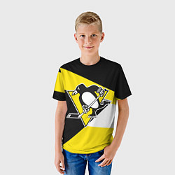Футболка детская Pittsburgh Penguins Exclusive, цвет: 3D-принт — фото 2