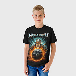 Футболка детская Megadeth, цвет: 3D-принт — фото 2