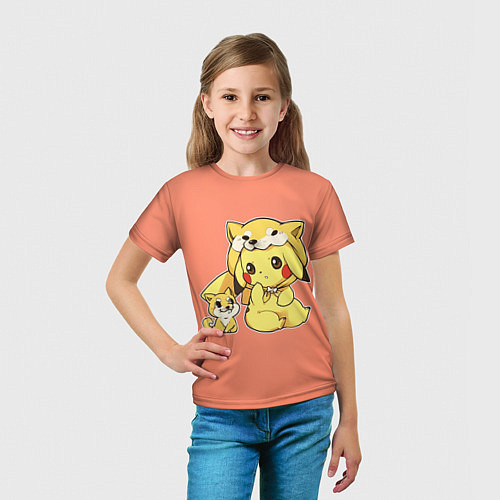 Детская футболка Pikachu Pika Pika / 3D-принт – фото 5