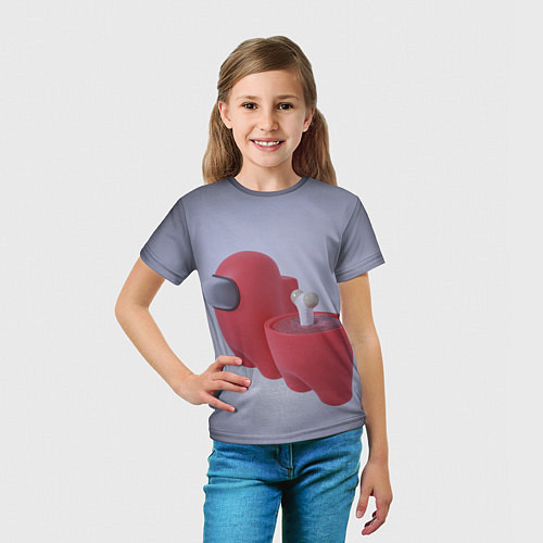 Детская футболка Among Us - Human / 3D-принт – фото 5