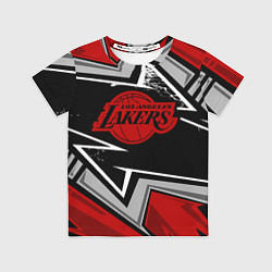 Футболка детская LA LAKERS RED, цвет: 3D-принт