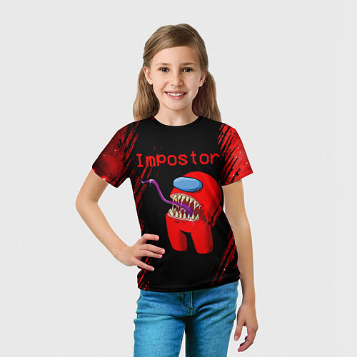 Детская футболка AMONG US - MONSTER / 3D-принт – фото 5