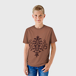 Футболка детская Симметричный узор, цвет: 3D-принт — фото 2