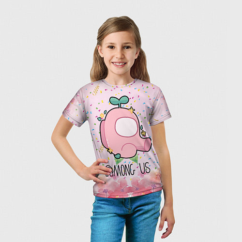 Детская футболка Among Us girl / 3D-принт – фото 5