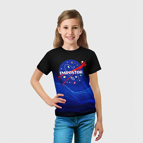 Детская футболка IMPOSTOR NASA / 3D-принт – фото 5
