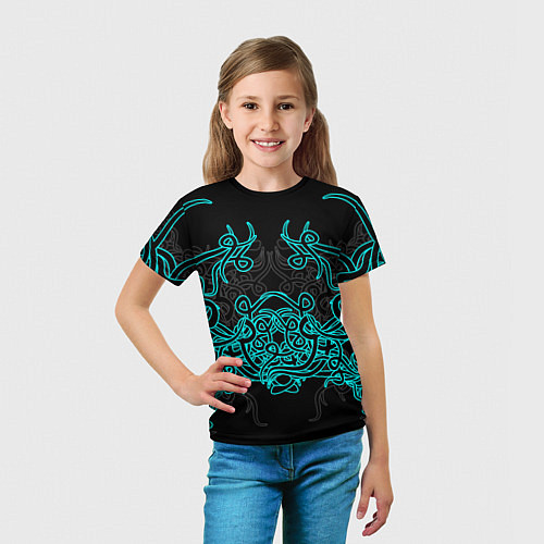 Детская футболка Узоры магия / 3D-принт – фото 5