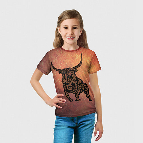 Детская футболка Символ года 2021 Бык / 3D-принт – фото 5