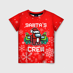 Футболка детская SANTAS CREW, цвет: 3D-принт