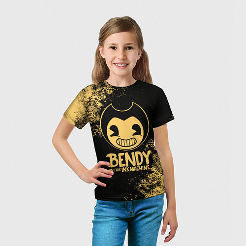Детская футболка Bendy And The Ink Machine / 3D-принт – фото 5