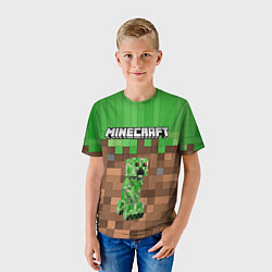 Футболка детская MineCraft Крипер, цвет: 3D-принт — фото 2