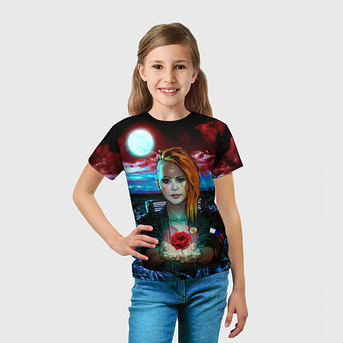 Детская футболка Алла Пугачева Cyberpunk Style / 3D-принт – фото 5