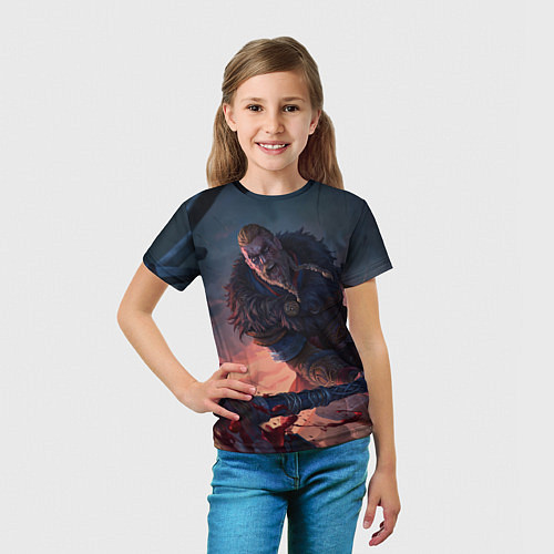 Детская футболка ASSASSINS CREED VALHALLA / 3D-принт – фото 5
