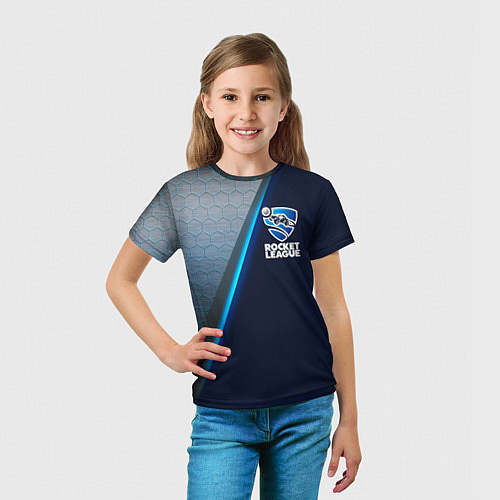 Детская футболка ROCKET LEAGUE / 3D-принт – фото 5