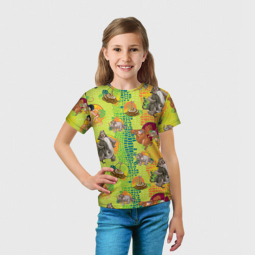 Детская футболка Jungle Book pattarn / 3D-принт – фото 5