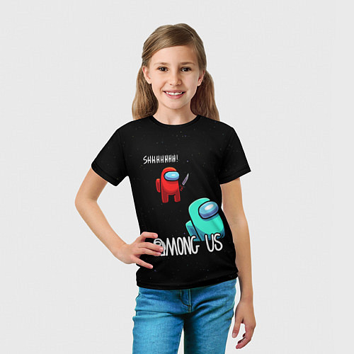 Детская футболка AMONG US / 3D-принт – фото 5