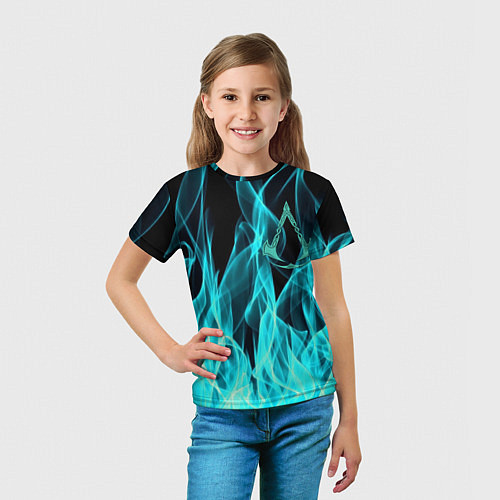Детская футболка ASSASSINS CREED VALHALLA / 3D-принт – фото 5
