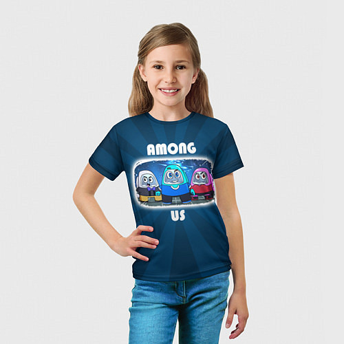 Детская футболка HAPPY AMONG US / 3D-принт – фото 5