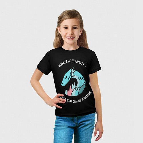 Детская футболка Дракон / 3D-принт – фото 5