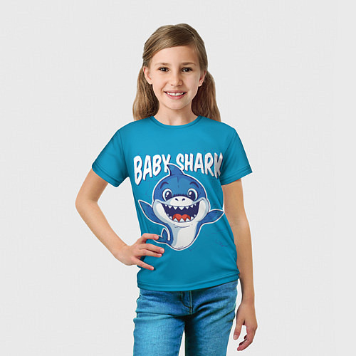 Детская футболка Baby Shark / 3D-принт – фото 5