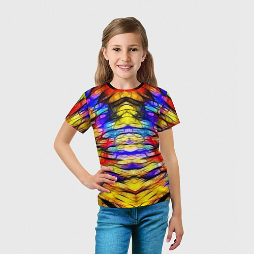 Детская футболка Батик Краски / 3D-принт – фото 5